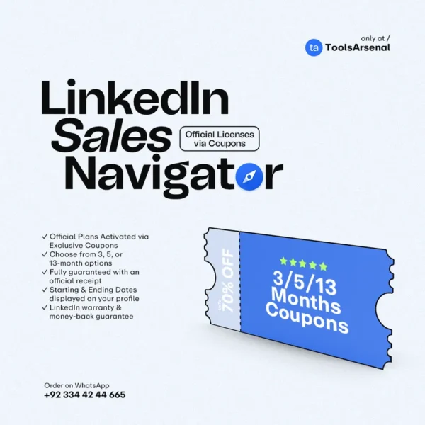 Linkedin Sales Navigator | Coupons and Email Invite | 1/3/5/13 Months Plans - Image 2