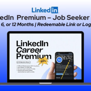 LinkedIn Career Premium – Job Seeker Plan (3, 6, or 12 Months)
