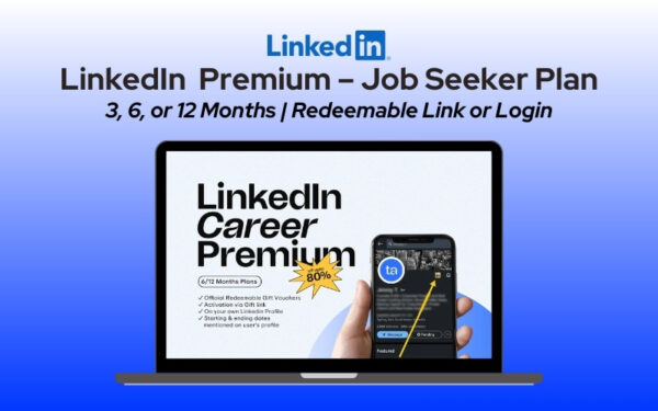 LinkedIn Career Premium – Job Seeker Plan (3, 6, or 12 Months)