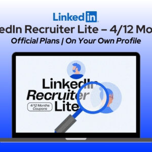 LinkedIn Recruiter Lite – 4 or 12 Months Plan (On Your Own Profile)