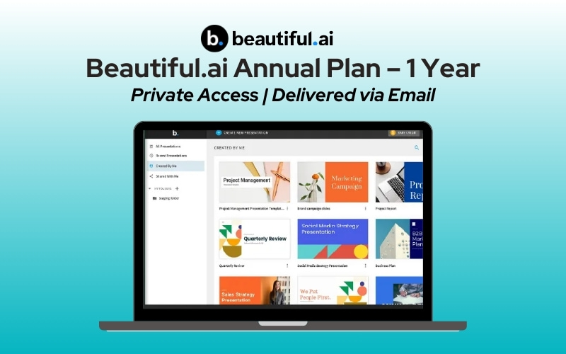 Beautiful.ai Annual Plan – 1 Year Subscription (Private Access)