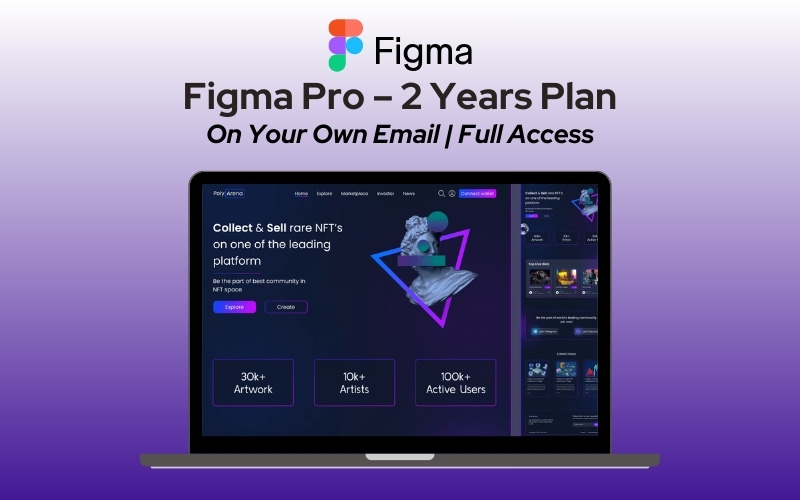 Figma Pro – 2 Year Subscription (On Your Own Email)